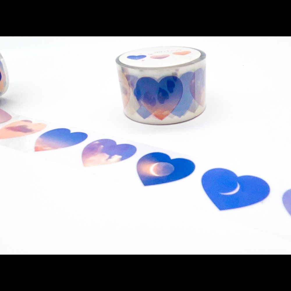 Celluloid Celestial Heart Washi - Sky Pattern